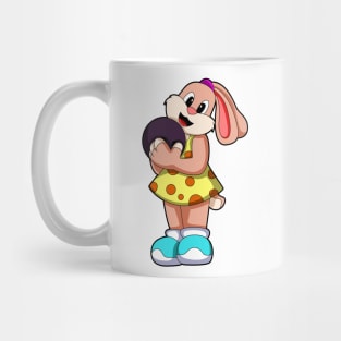 Rabbit at Bowling with Bowling ball Mug